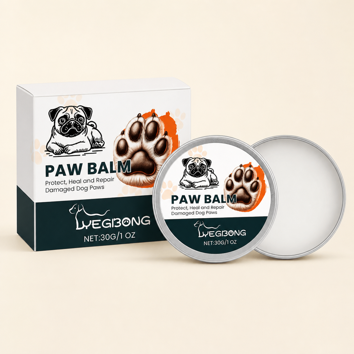 Pawdelou Paw Balm 30 gram grooming balm