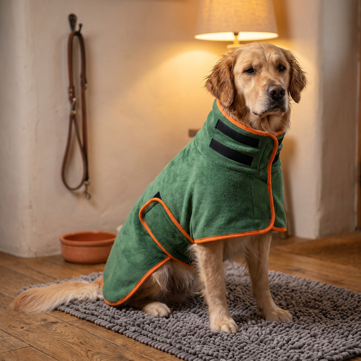 Pawdelou Reset Robe microfiber dog drying robe
